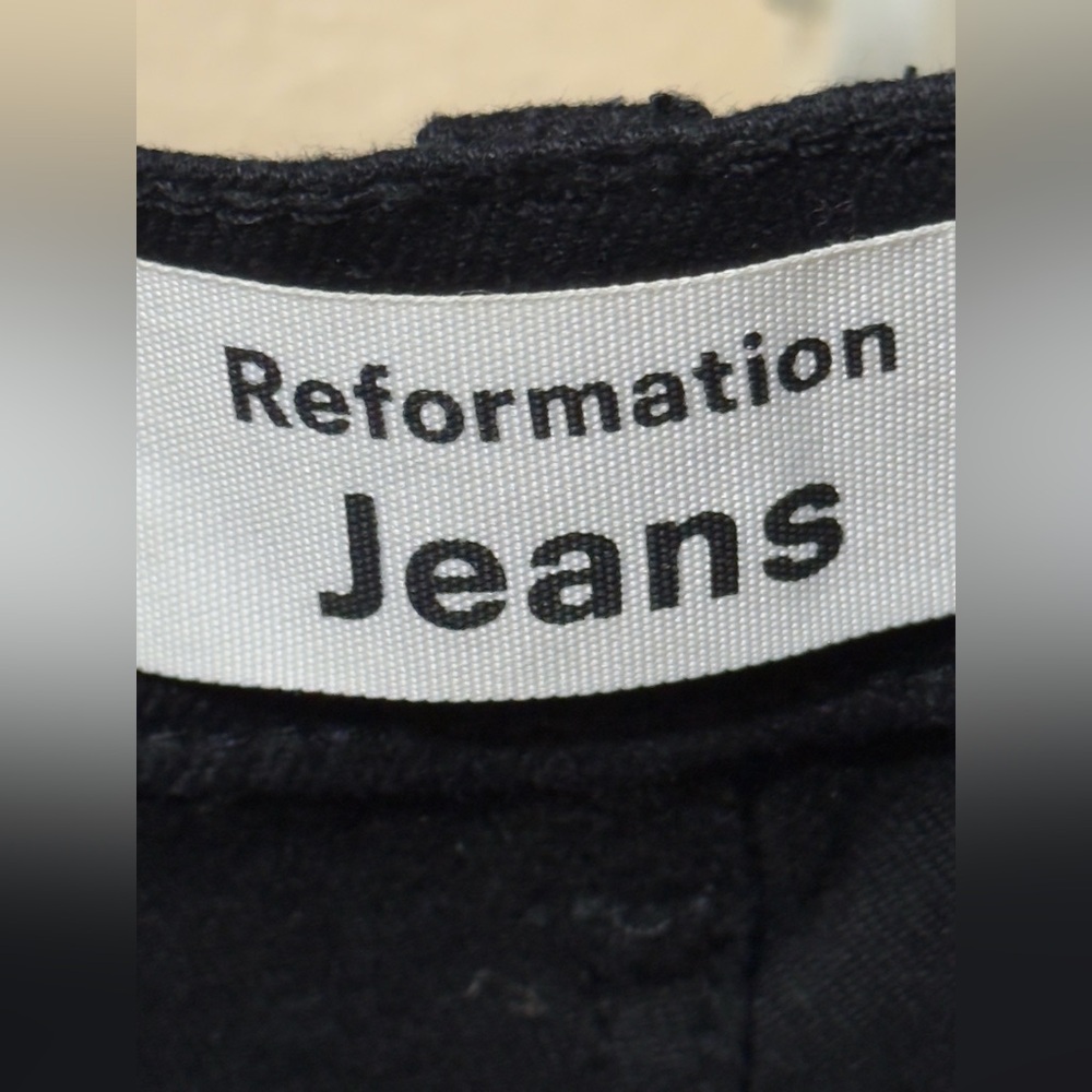 Reformation  Black Wide Leg Jeans - Picture 6 of 15
